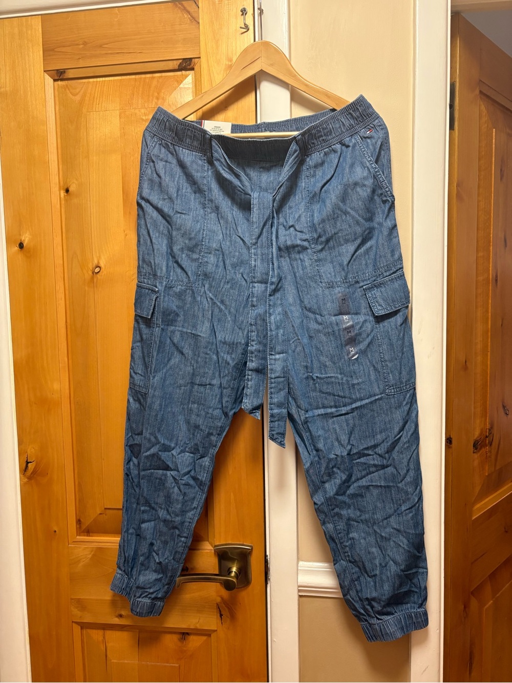 Tommy Hilfiger Denim-Style Blue Cargo Joggers